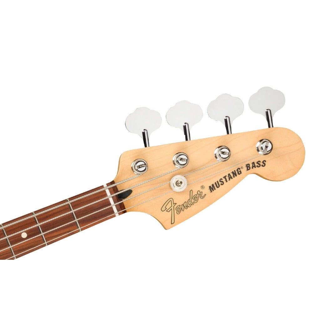 fender bass guitars fender player mustang bass pj, pau ferro 4 string bass guitar #color_firemist-gold