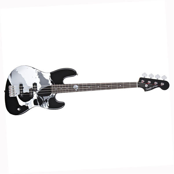 fender bass guitars fender squier frank bello jazz bass guitar - black