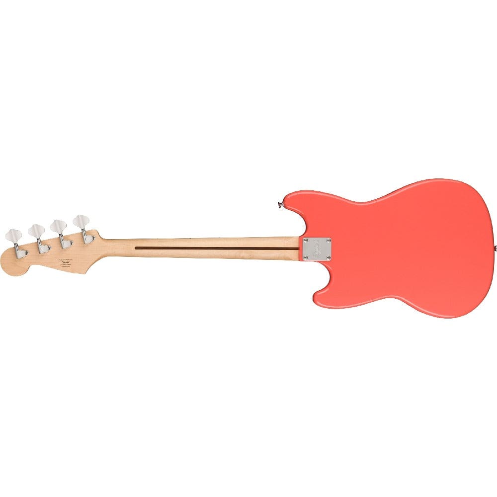fender bass guitars fender squier sonic bronco 4 string bass guitar #color_tahitian-coral,fingerboard_maple