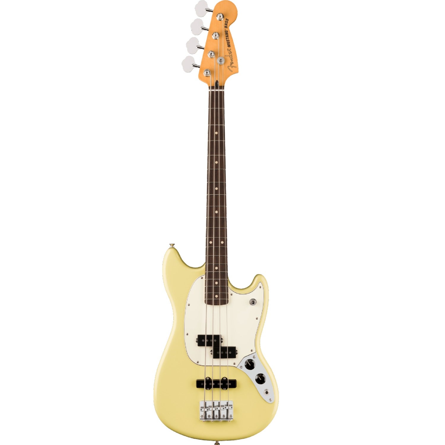 Fender Bass Guitars Hialeah Yellow Fender Player II Mustang PJ 4 String Electric Bass Guitar