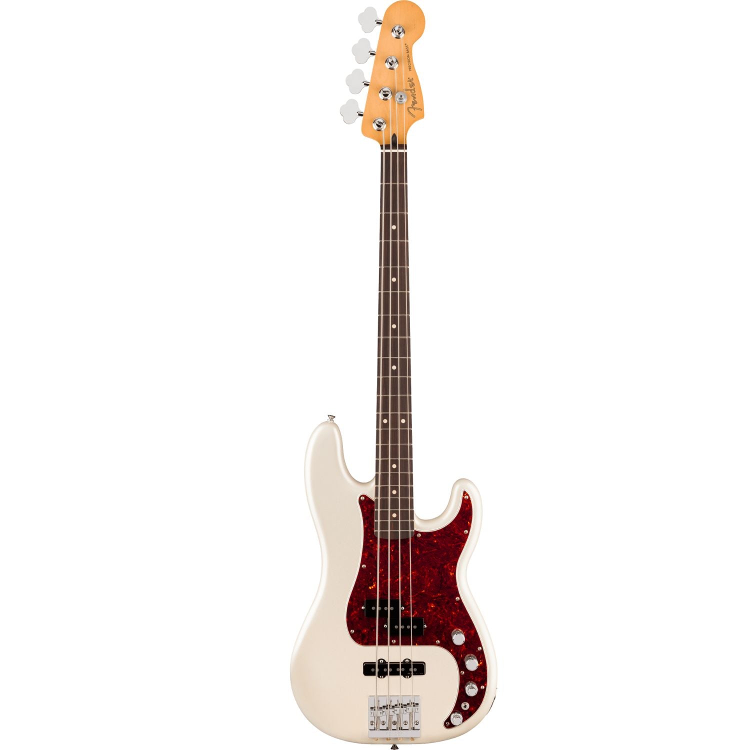 Fender Bass Guitars Olympic Pearl / Rosewood Fender Player II Modified Active Precision 4 String Bass Guitar