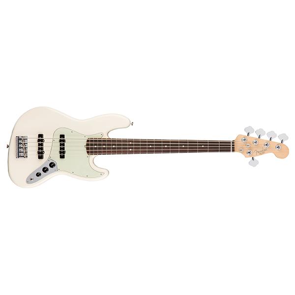 fender bass guitars olympic white fender american professional jazz v 5-string bass guitar