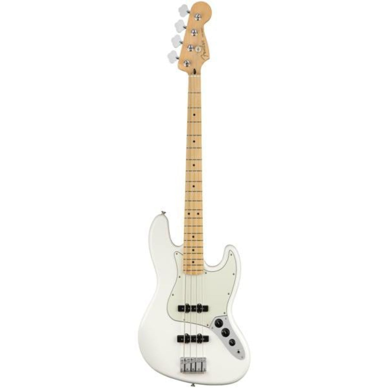 fender bass guitars polar white / maple fender player jazz 4 string bass guitar #color_polar-white,fretboard_maple