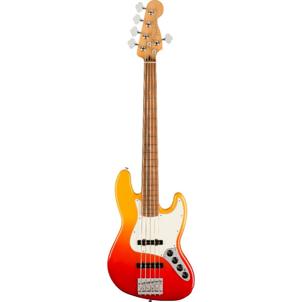 fender bass guitars tequila sunrise / pau ferro fender player plus jazz v 5-string bass guitar