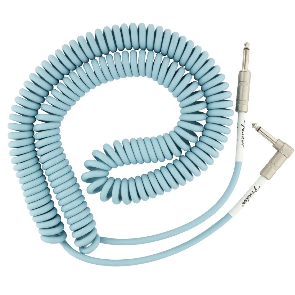 Fender Cables and Connectors Fender Original Series 30 Feet Right Angle to Straight Coiled Cables