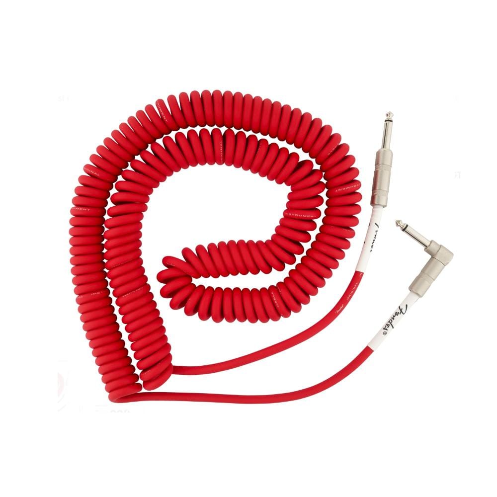 Fender Cables and Connectors Fender Original Series 30 Feet Right Angle to Straight Coiled Cables