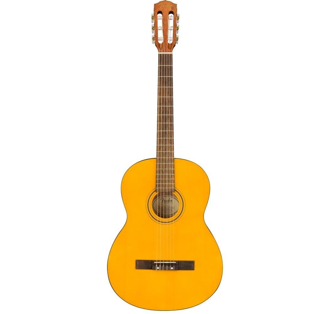 fender classical guitars fender esc-105 6 string classical guitar with gigbag - satin vintage natural