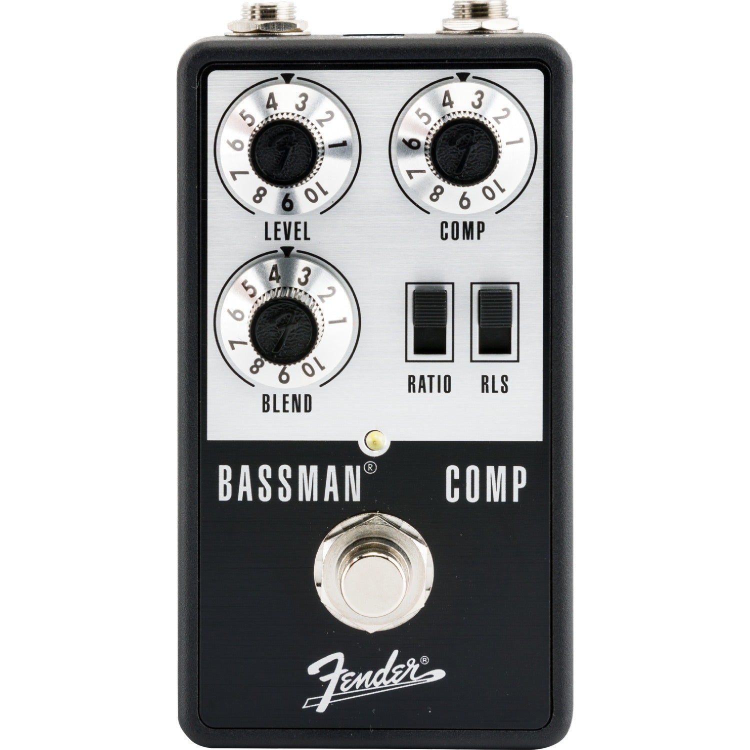 Fender Compressor Pedals Black and Silver Fender Bassman Compressor Sound Effect Pedal