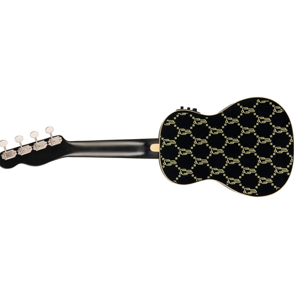fender concert ukuleles fender billie eilish signature concert ukulele - black