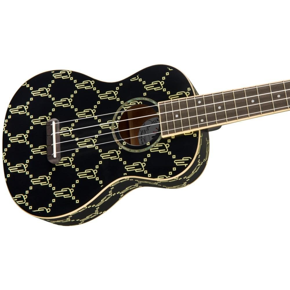 fender concert ukuleles fender billie eilish signature concert ukulele - black