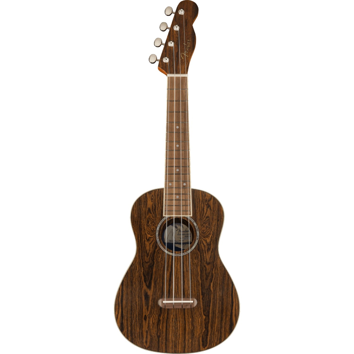 Fender Concert Ukuleles Natural Bocote Fender Zuma Exotic Concert Ukulele