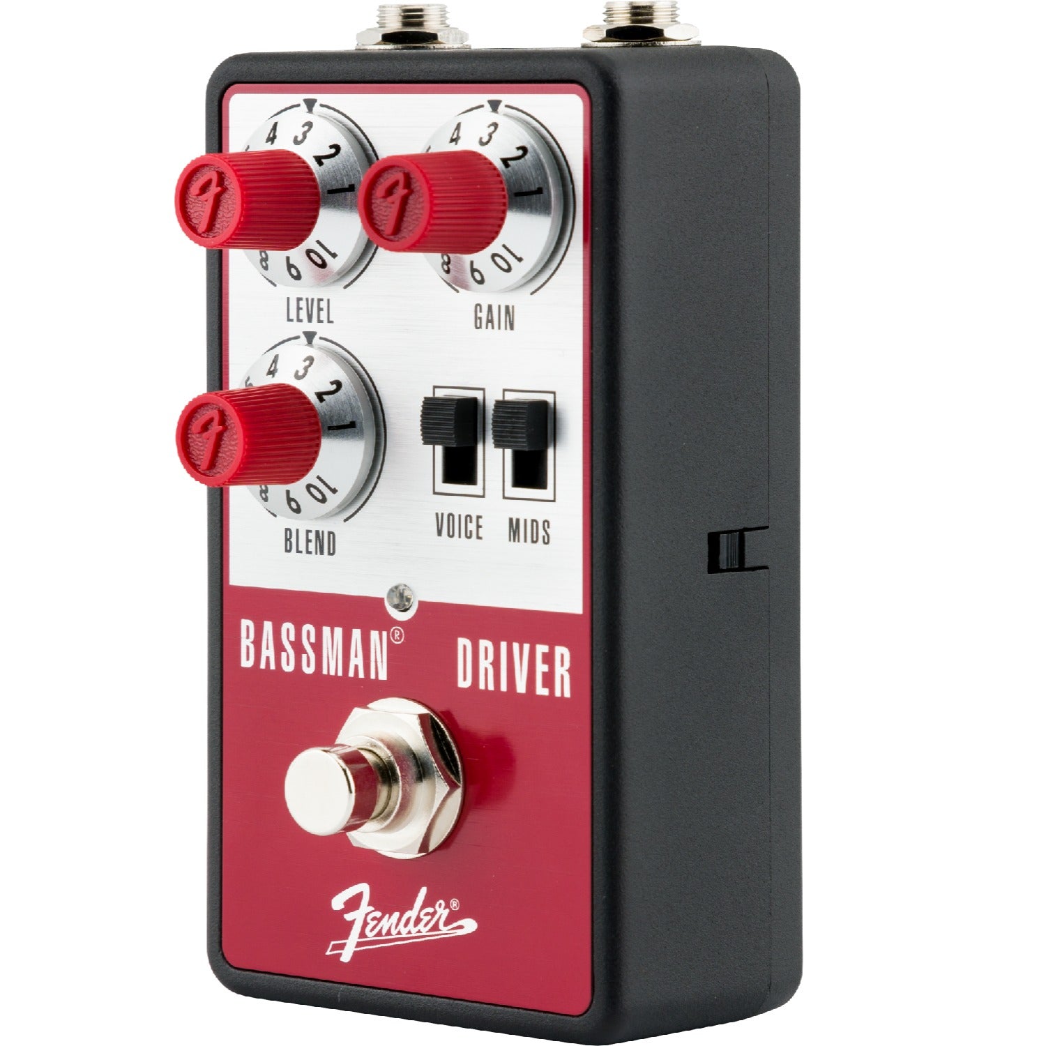 Fender Distortion Pedals Red and Silver Fender Bassman Driver Sound Effect Pedal