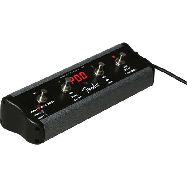 fender effect pedals fender 4-button footswitch for mustang amps black