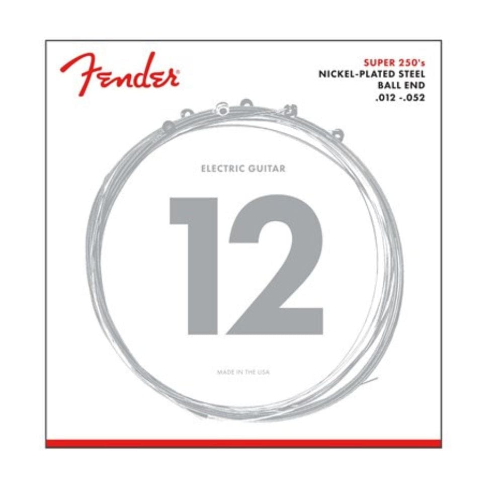 fender electric guitar strings fender 250h super 250 nickel plated steel electric guitar strings - heavy