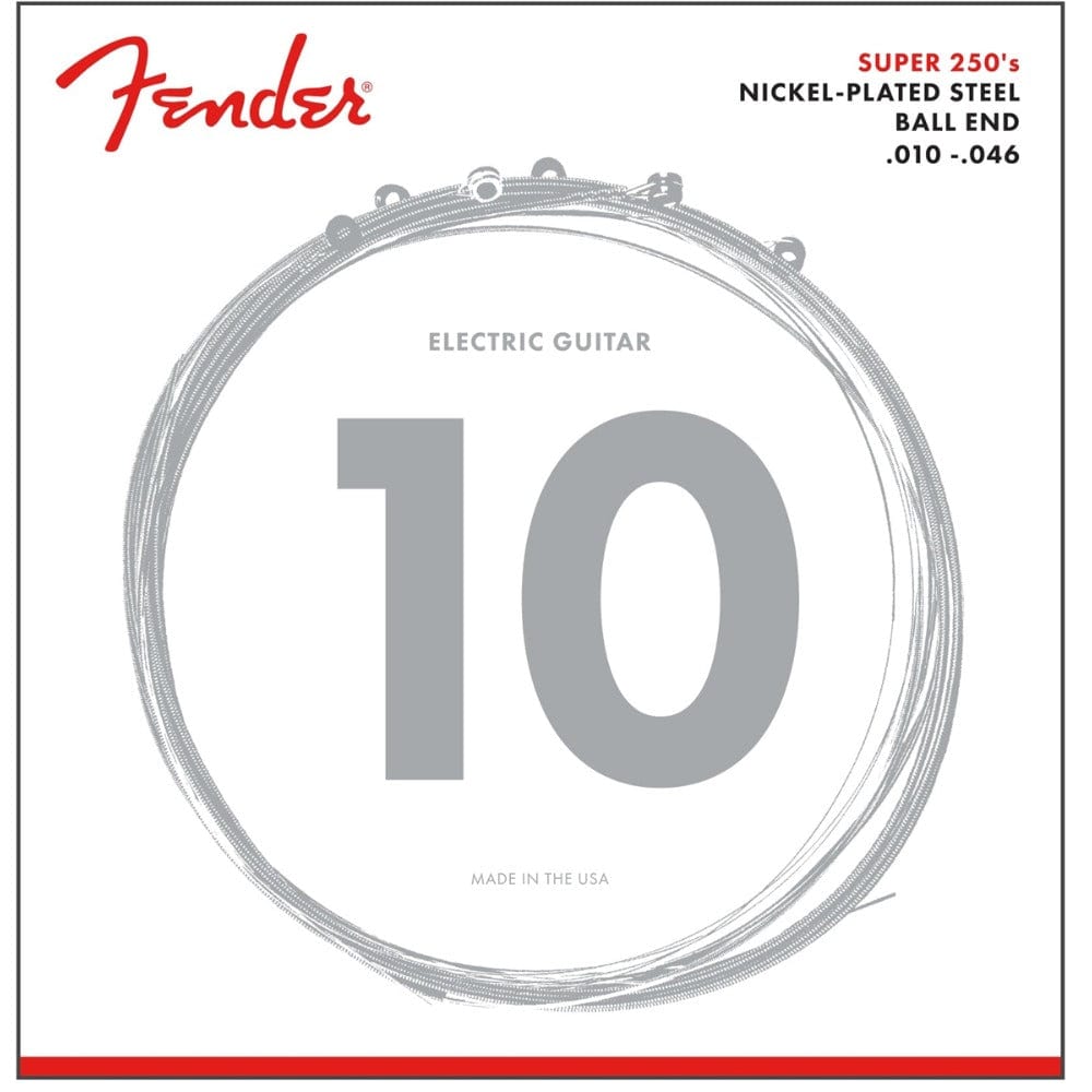 fender electric guitar strings fender 250r nps regular ball end 10-46 gauge electric guitar strings