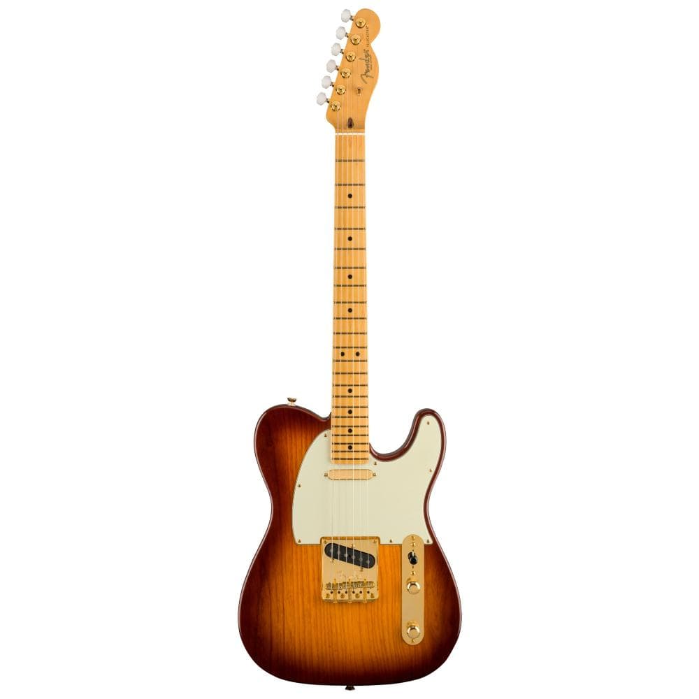 fender electric guitars 2-color bourbon burst fender american 75th anniversary commemorative telecaster electric guitar - 2-color bourbon burst