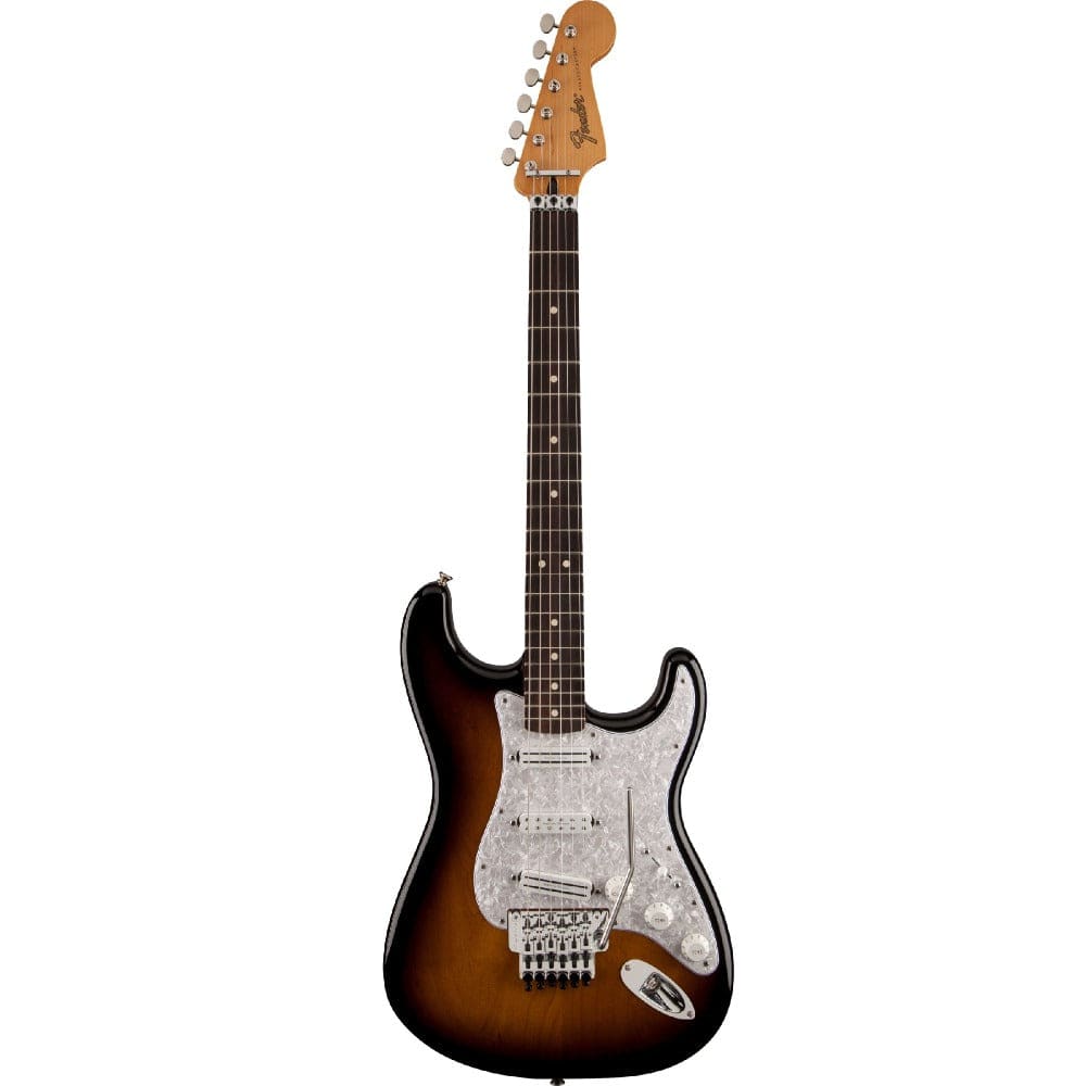 fender electric guitars 2 color sunburst fender dave murray stratocaster hhh electric guitar - rosewood fretboard