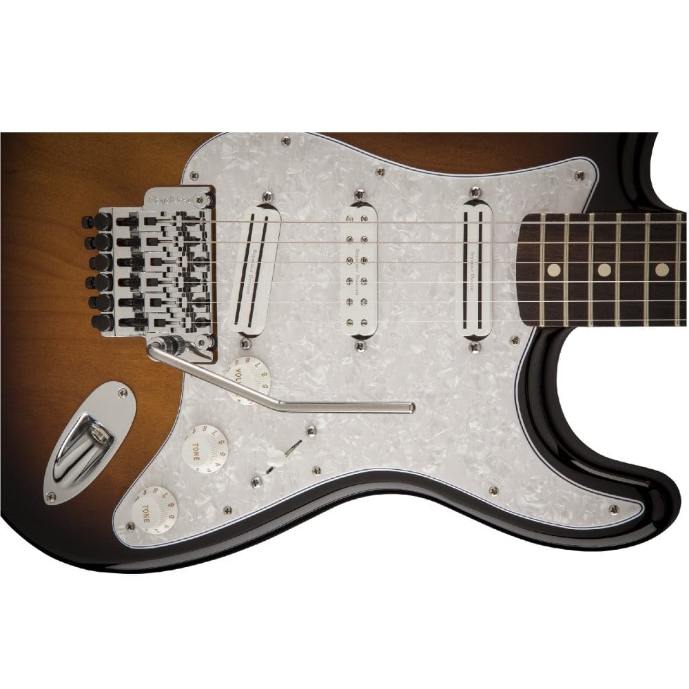 fender electric guitars 2 color sunburst fender dave murray stratocaster hhh electric guitar - rosewood fretboard