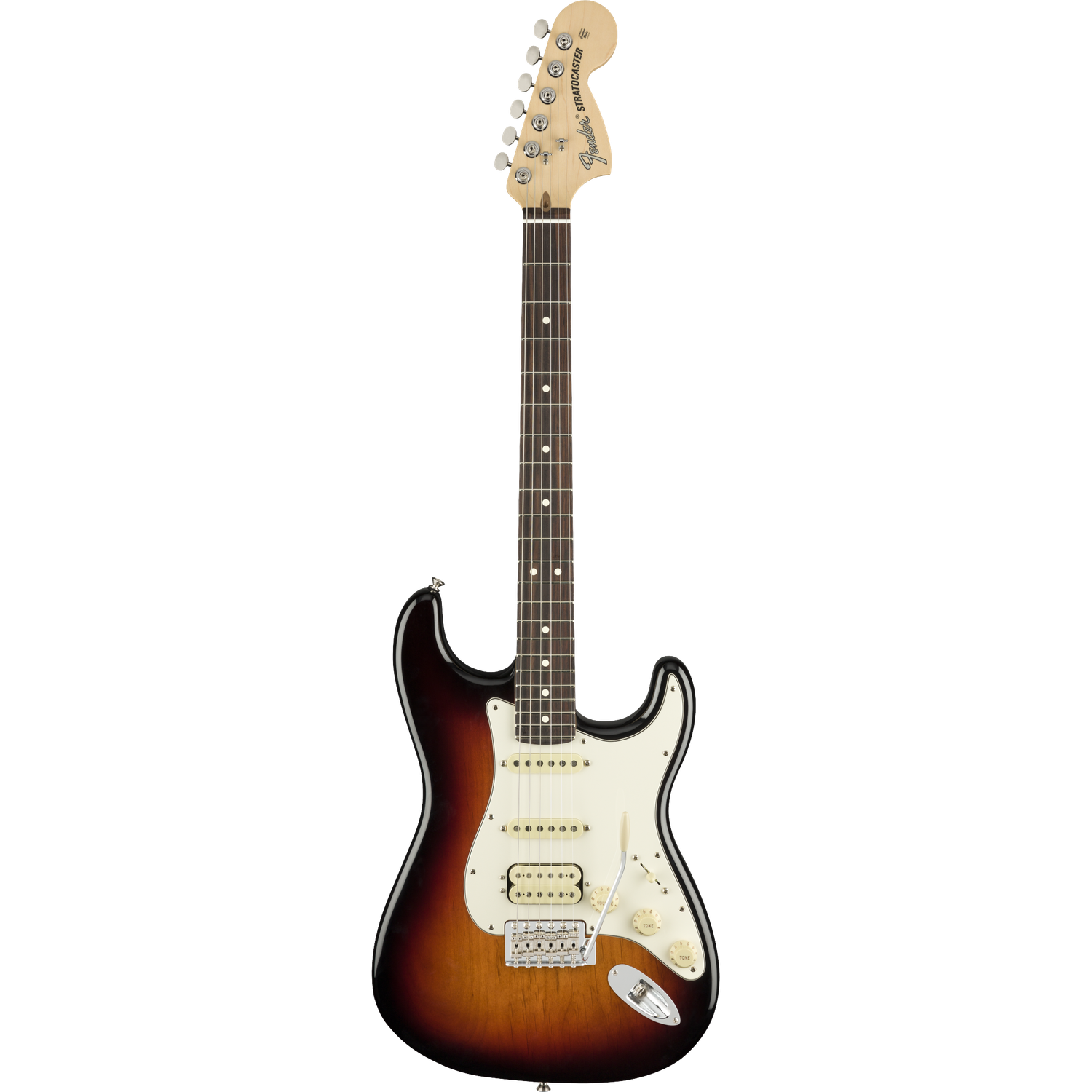 Fender Electric Guitars 3 Color Sunburst Fender American Performer Stratocaster HSS Electric Guitar #color_3-color-sunburst