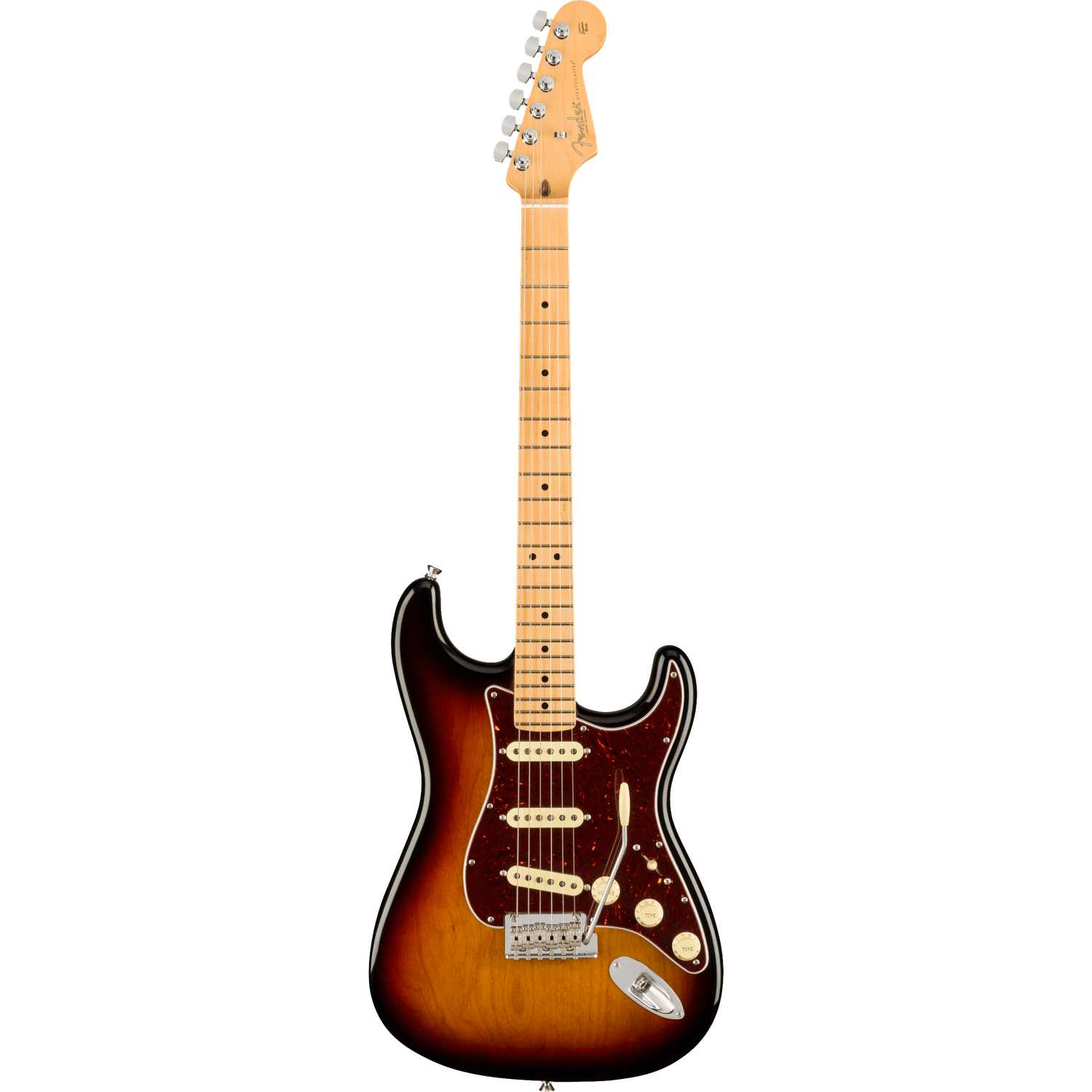Fender Electric Guitars 3-Color Sunburst / Maple Fender American Professional II Stratocaster 6-Strings Electric Guitar With Case#color_3-color-sunburst,fingerboard_maple