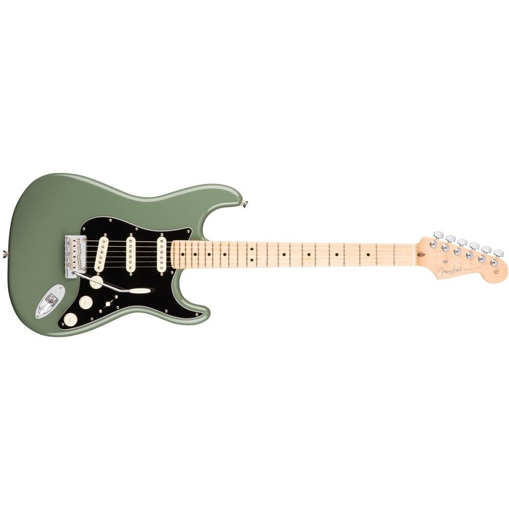 fender electric guitars antique olive fender american professional stratocaster maple fretboard electric guitar #color_antique-olive