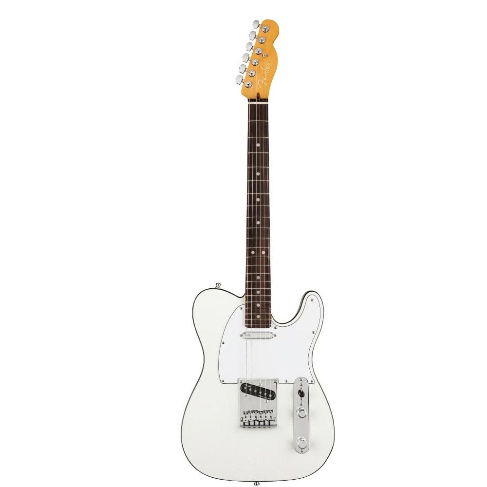 fender electric guitars arctic pearl fender american ultra telecaster electric guitar - maple #color_arctic-pearl
