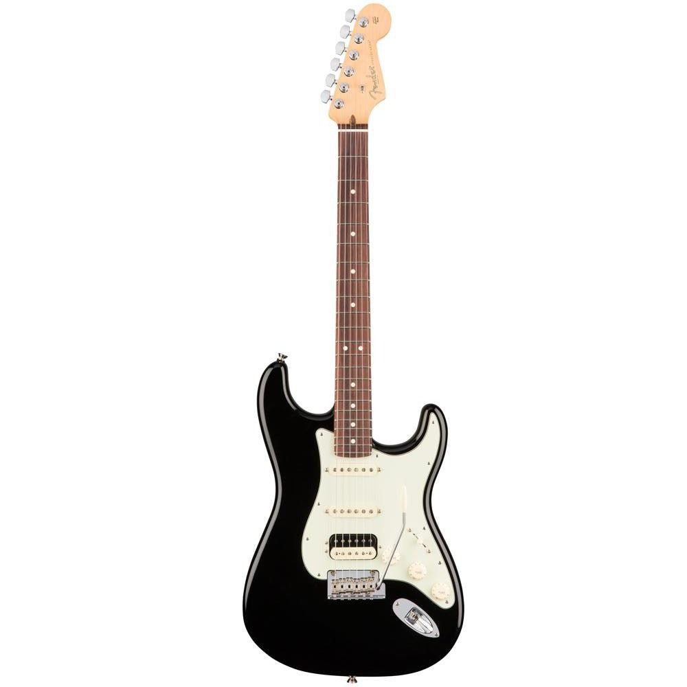 fender electric guitars black fender american professional stratocaster hss shawbucker rosewood fretboard electric guitar #color_black