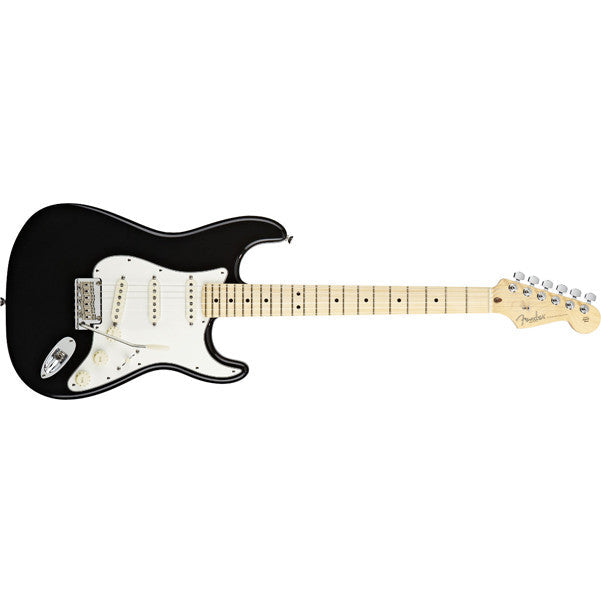 fender electric guitars black fender american standard stratocaster maple neck electric guitar #color_black