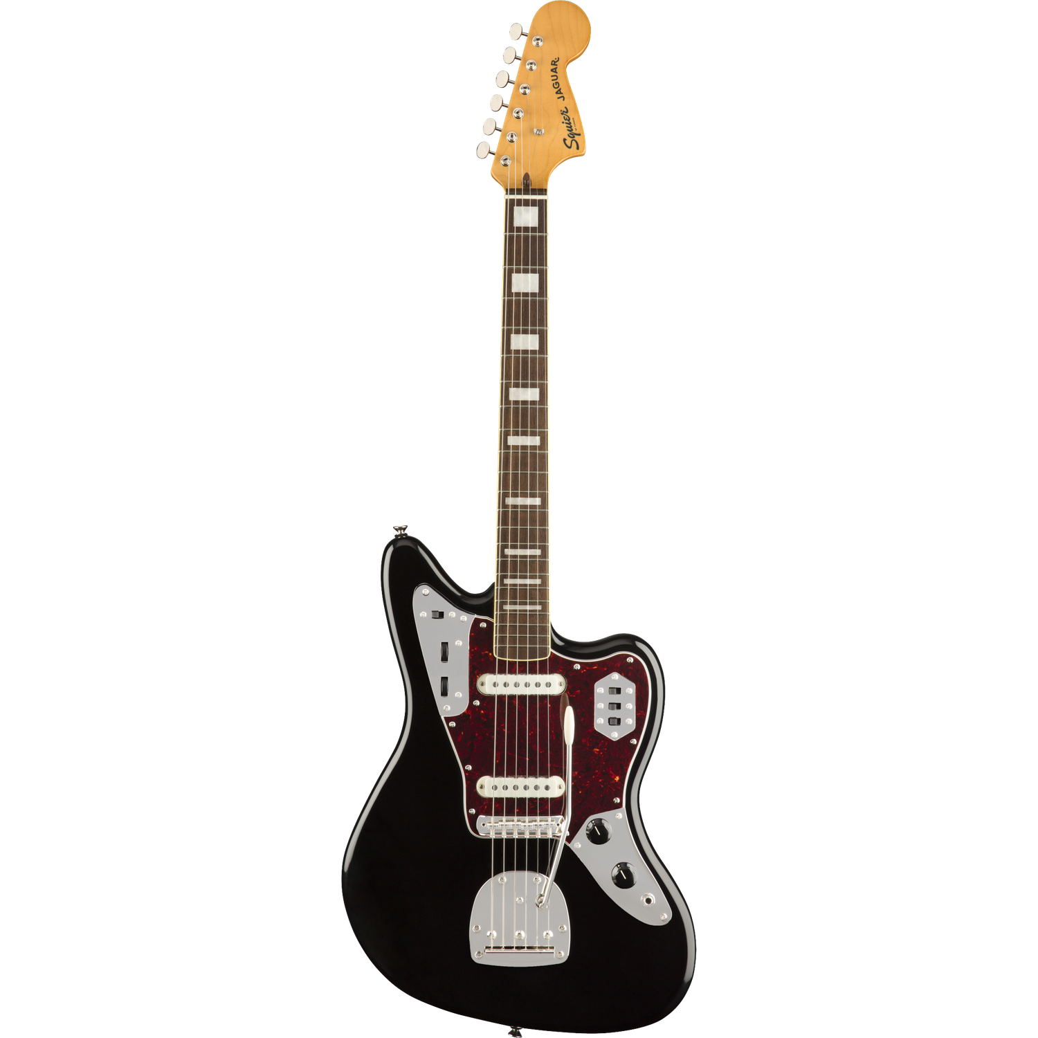 Fender Electric Guitars Black Fender Classic Vibe '70s Jaguar Electric Guitar #color_black