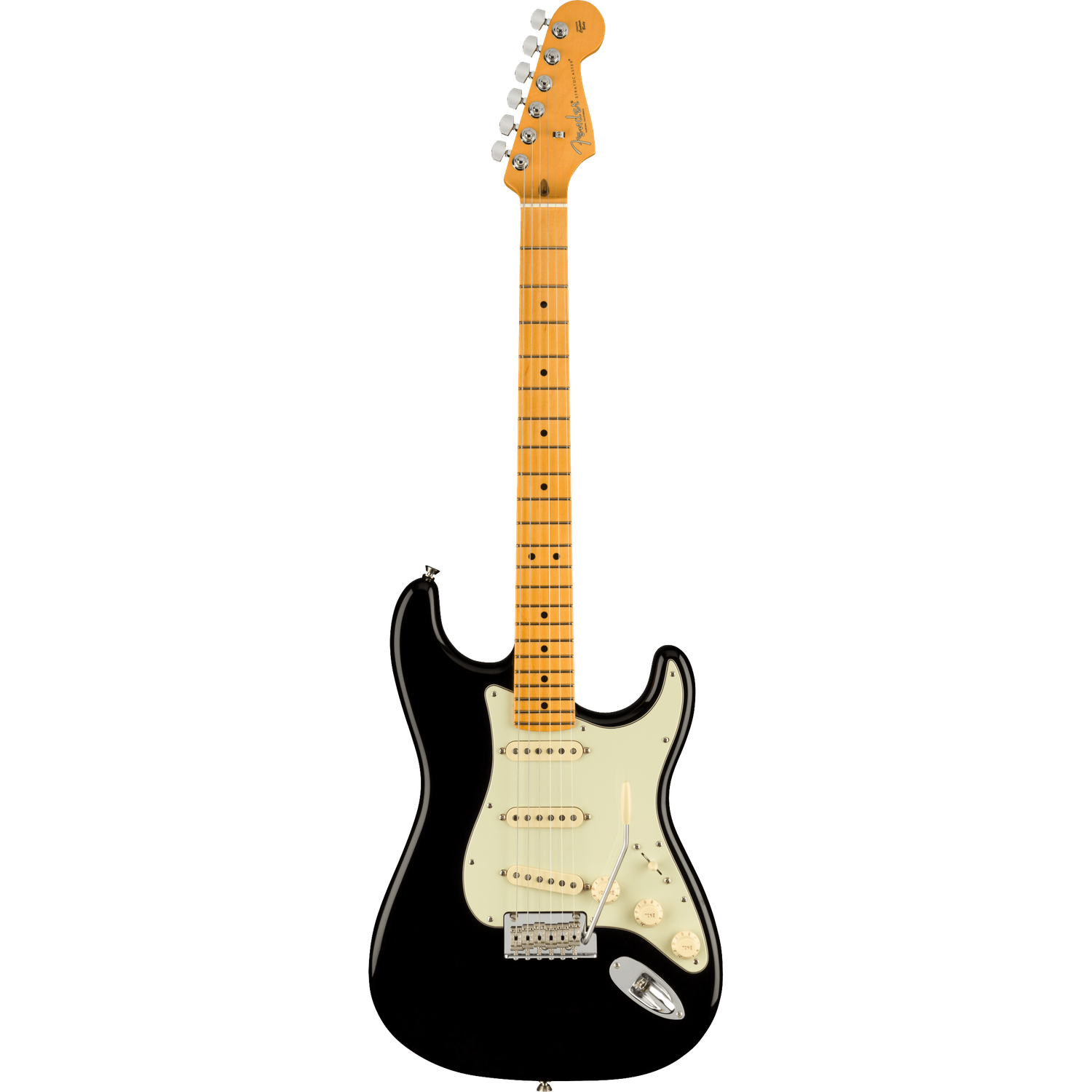 Fender Electric Guitars Black / Maple Fender American Professional II Stratocaster 6-Strings Electric Guitar With Case#color_black,fingerboard_maple