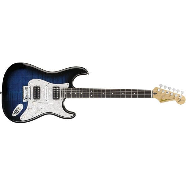 fender electric guitars blue fender squier ehsaan noorani stratocaster electric guitar #color_blue