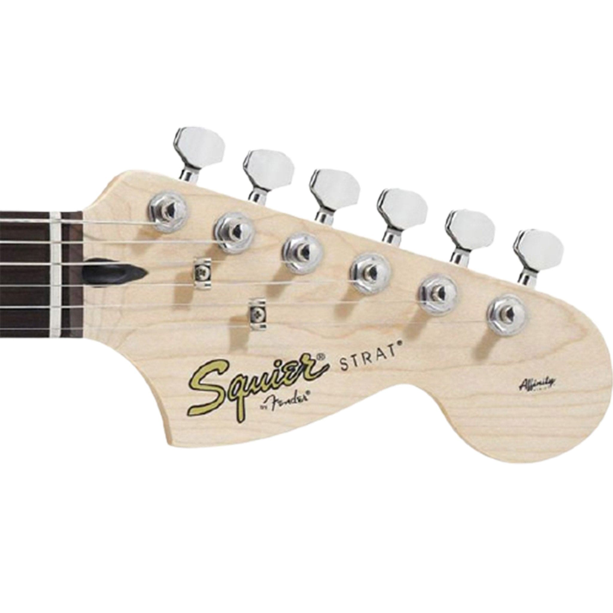 fender electric guitars bundles fender squier affinity series 6 string stratocaster hss electric guitar pack with gigbag & amplifier #color_brown-sunburst