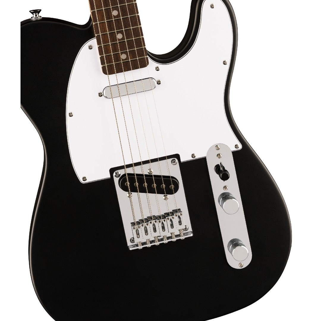 Fender Electric Guitars Bundles Fender Squier Debut Telecaster Electric Guitar With Gigbag, Polishing Cloth, Picks, Strap, Tuner & Ebook #color_black
