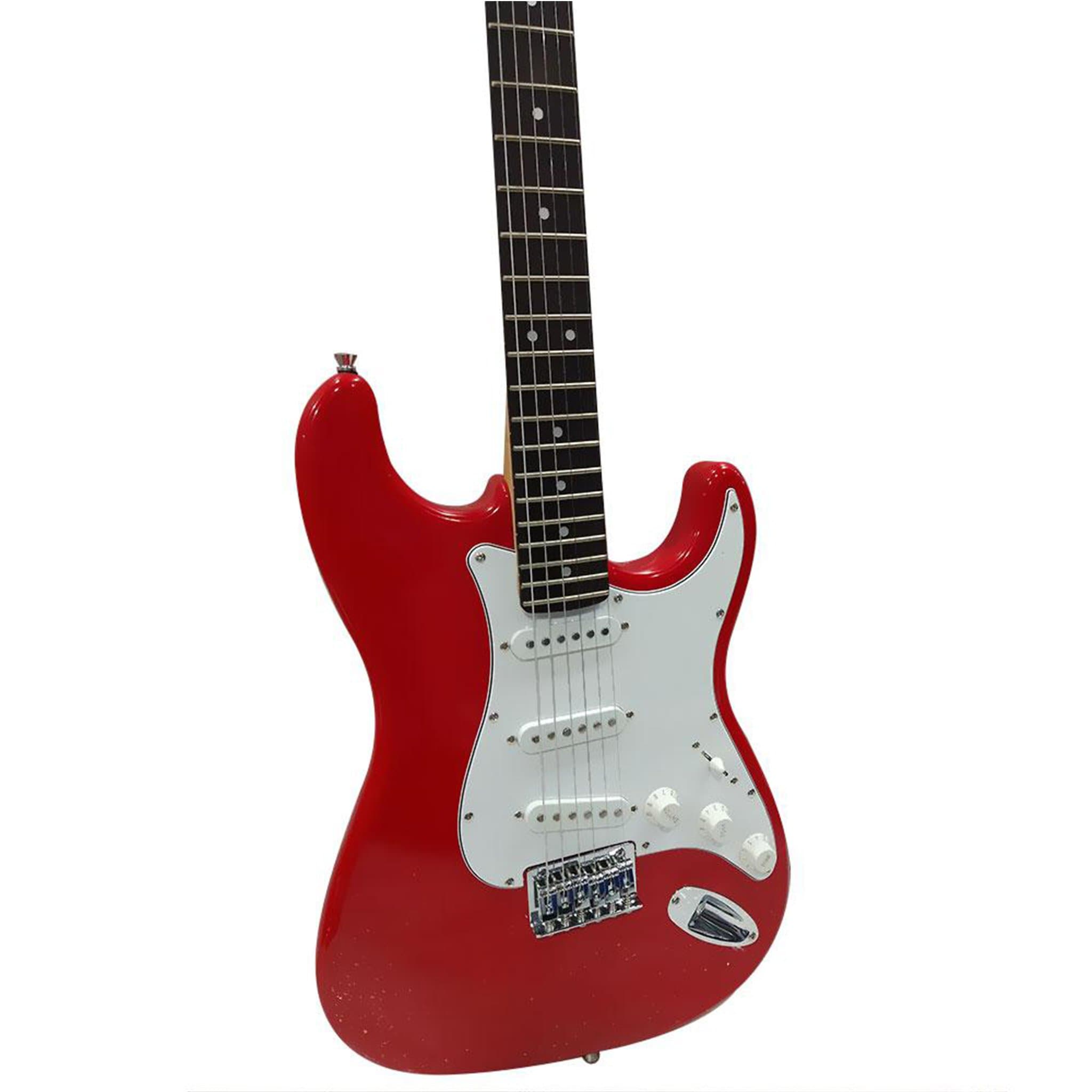 fender electric guitars bundles fender squier mm stratocaster 6-string electric guitar - maple neck with gigbag, polishing cloth, strap, picks & ebook