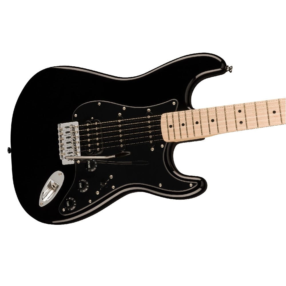 fender electric guitars bundles fender squier sonic stratocaster electric guitar bundle with gigbag, polishing cloth, picks, strap, tuner & ebook #configuration_hss,color_black,fretboard_maple