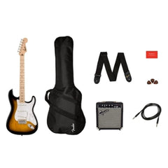 Fender Electric Guitars Bundles Fender Squier Sonic Stratocaster Electric Guitar Pack