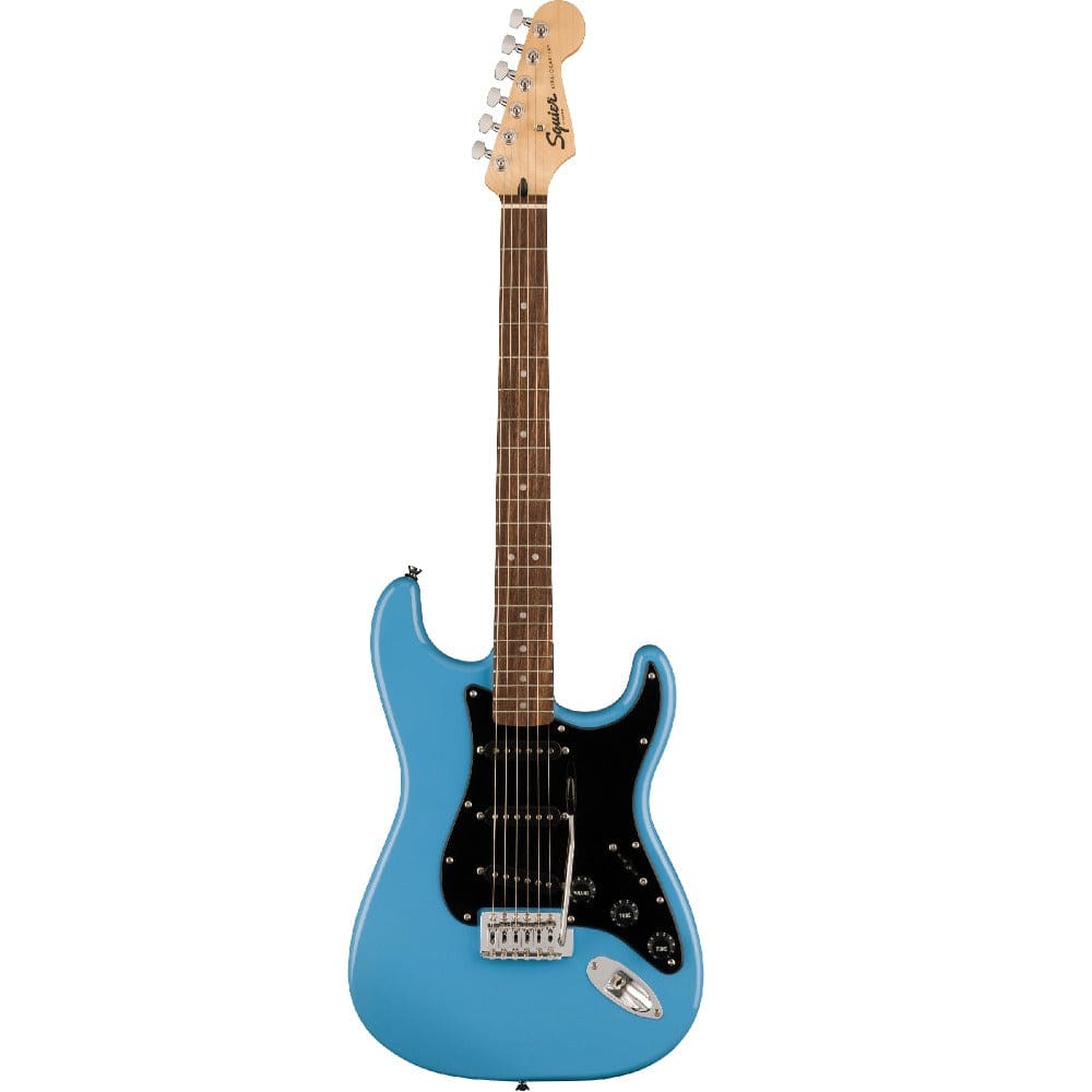 fender electric guitars bundles fender squier sonic stratocaster electric guitar pro bundle with amplifier, gigbag, tuner, strap, picks, cable, polishing cloth & ebook #configuration_sss,color_california-blue,fretboard_indian-laurel