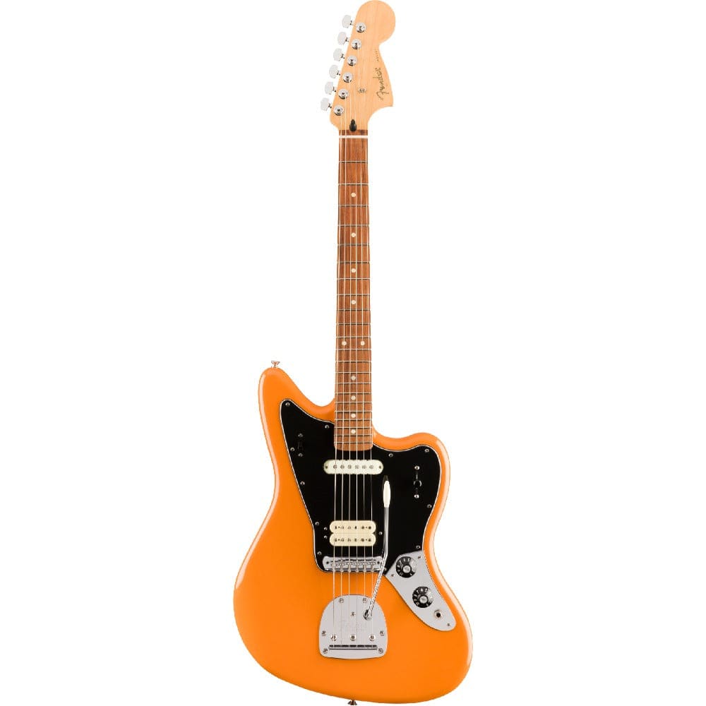 fender electric guitars capri orange fender player jaguar 6 string electric guitar #color_capri-orange