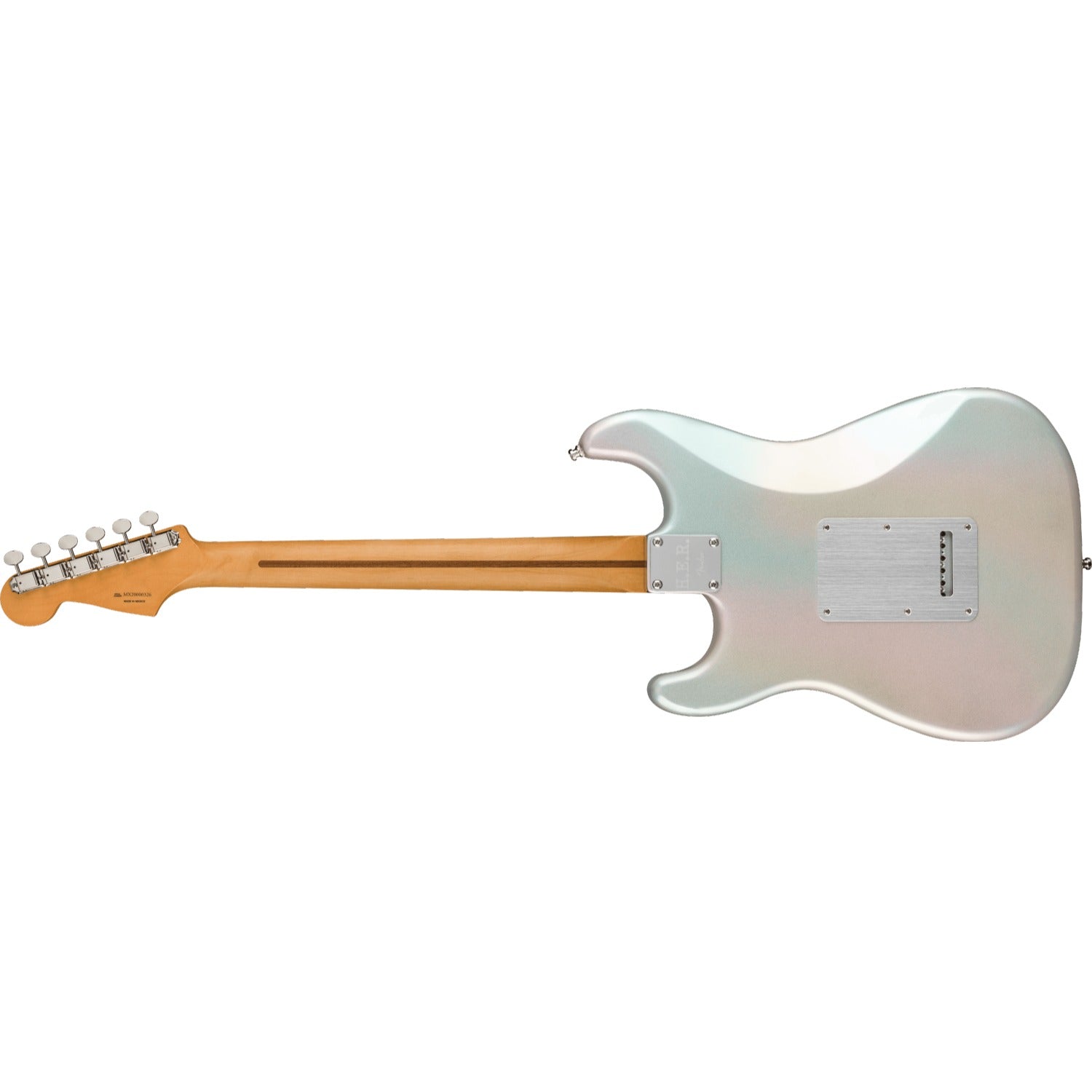 Fender Electric Guitars Chrome Glow / Maple / SSS Fender H.E.R Stratocaster 6 String Electric Guitar