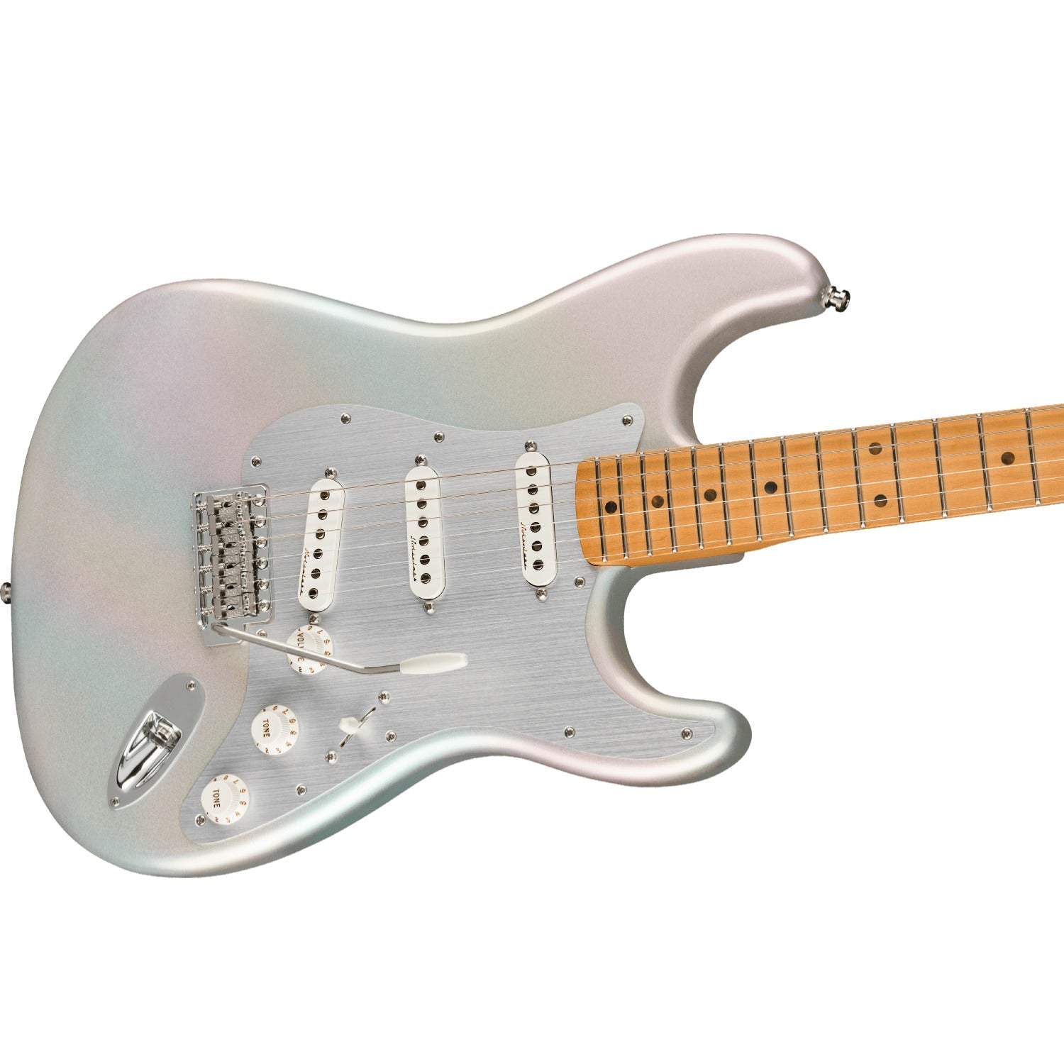 Fender Electric Guitars Chrome Glow / Maple / SSS Fender H.E.R Stratocaster 6 String Electric Guitar