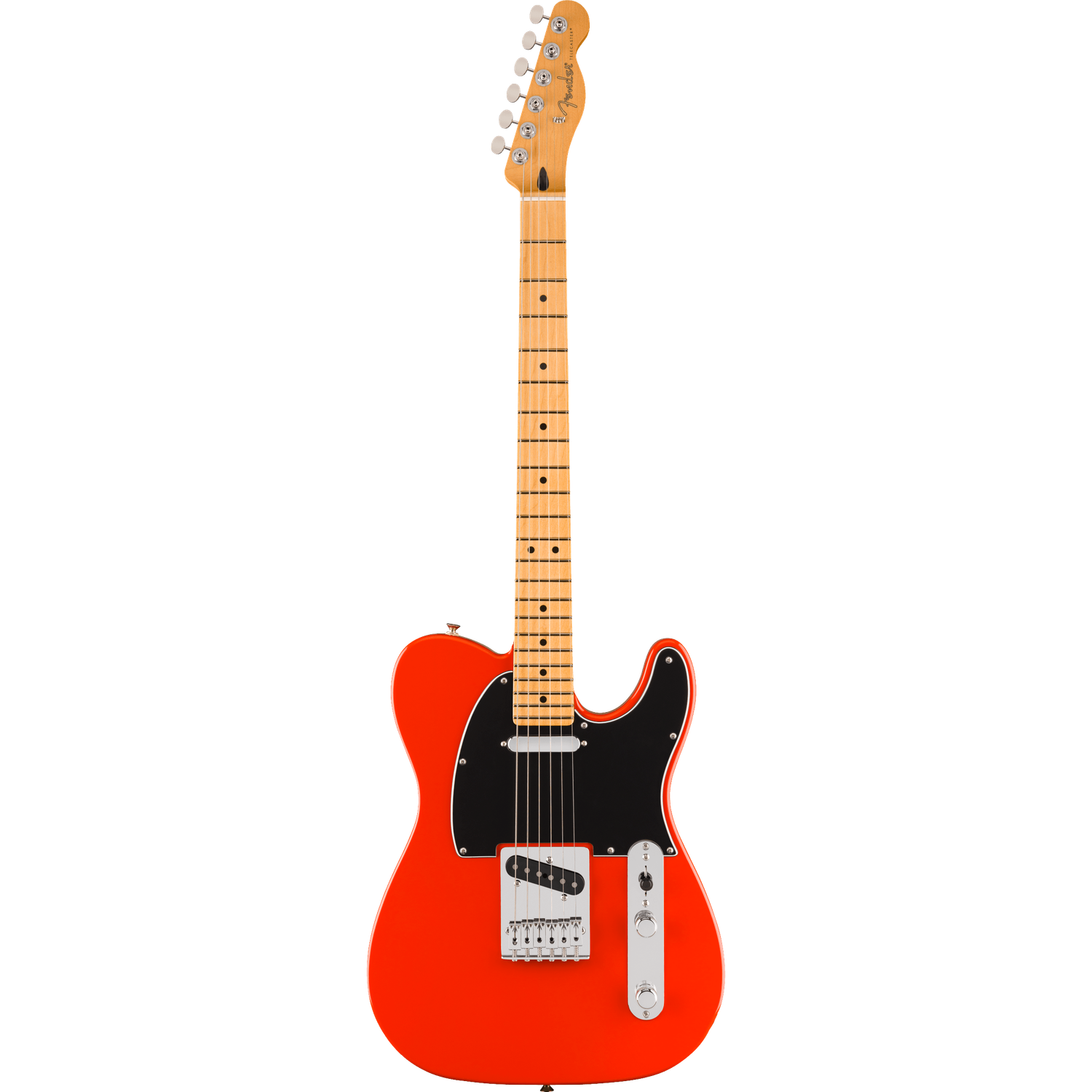Fender Electric Guitars Coral Red / Maple / SS Fender Player II Telecaster 6 String Electric Guitar