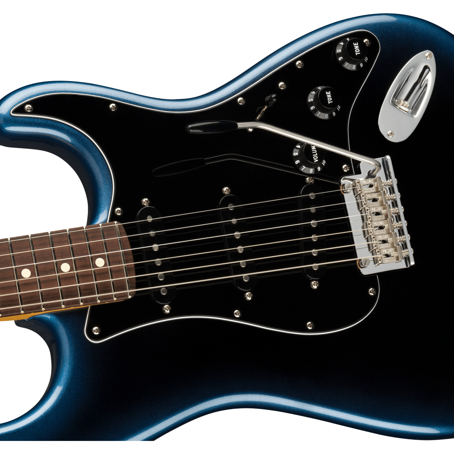 Fender Electric Guitars Dark Night Fender American Professional II SSS Stratocaster Electric Guitar - Dark night