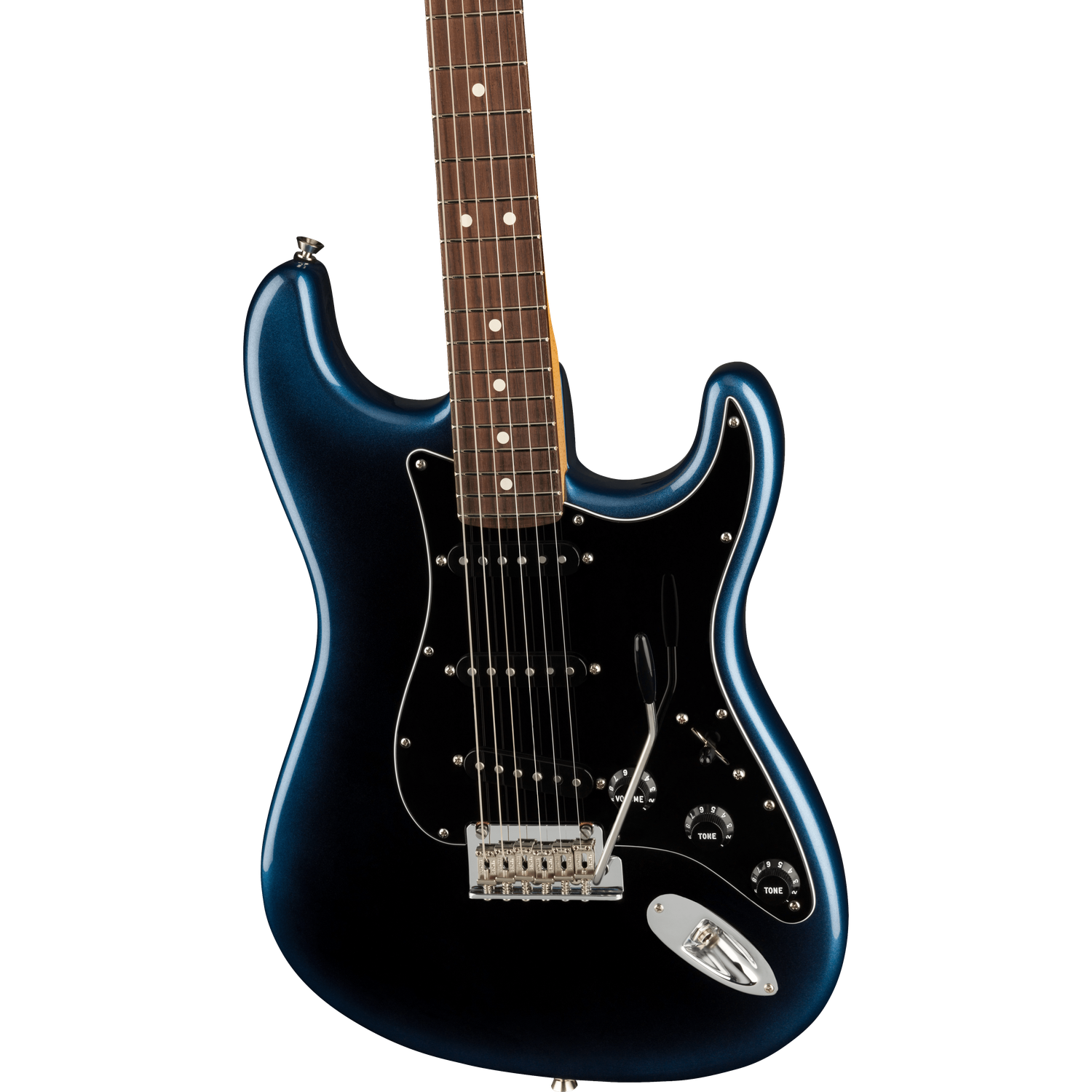 Fender Electric Guitars Dark Night Fender American Professional II SSS Stratocaster Electric Guitar - Dark night