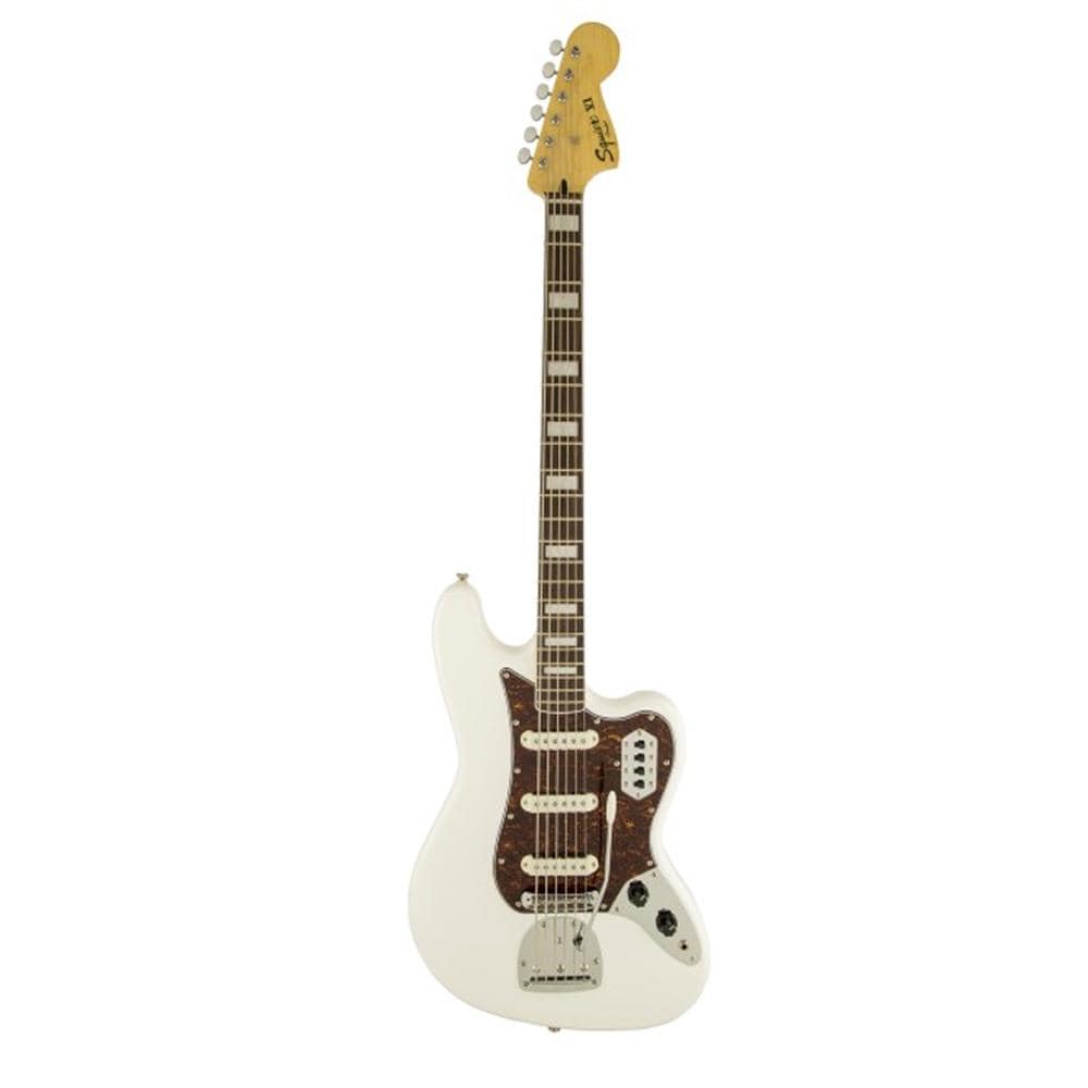 fender electric guitars fender 0305600505 squier vm bass vi 6 string bass electric guitar - white