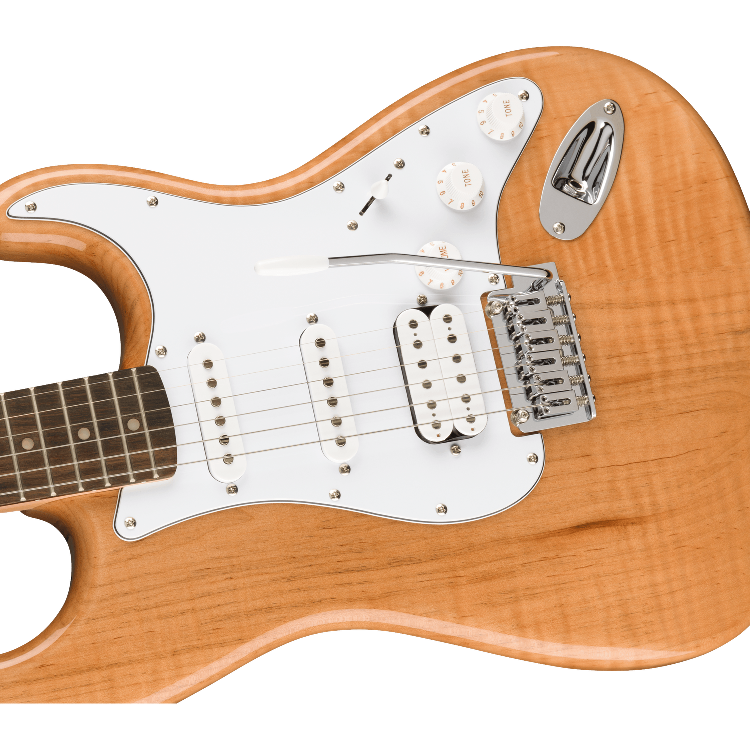Fender Electric Guitars Fender Affinity Series Stratocaster HSS 6 String Electric Guitar #color_natural,fingerboard_indian-laurel