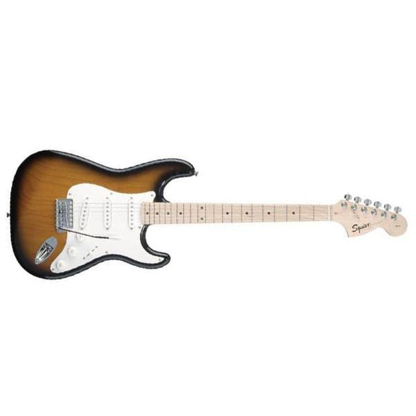 fender electric guitars fender affinity stratocaster, 2 tone sunburst