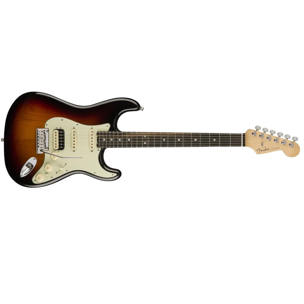 fender electric guitars fender am elite hss stratocaster 6-string electric guitar - 3 color sunburst