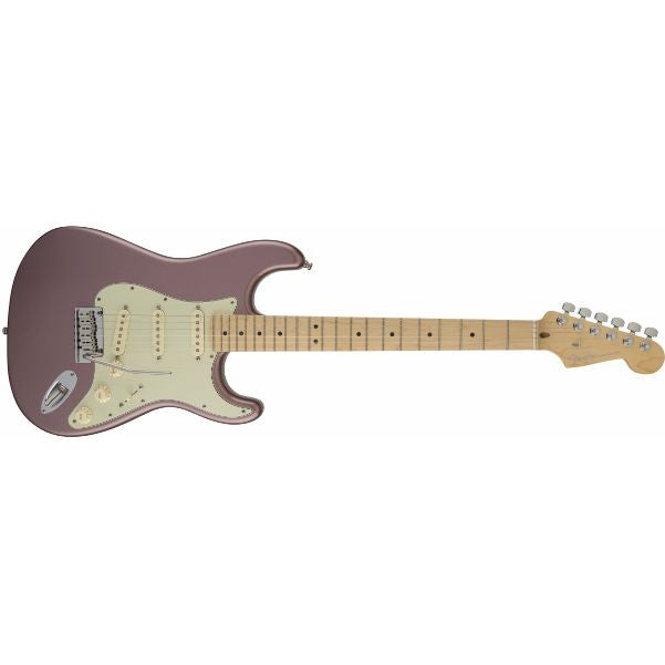 fender electric guitars fender american deluxe stratocaster electric guitar, maple fingerboard, burgundy mist metallic