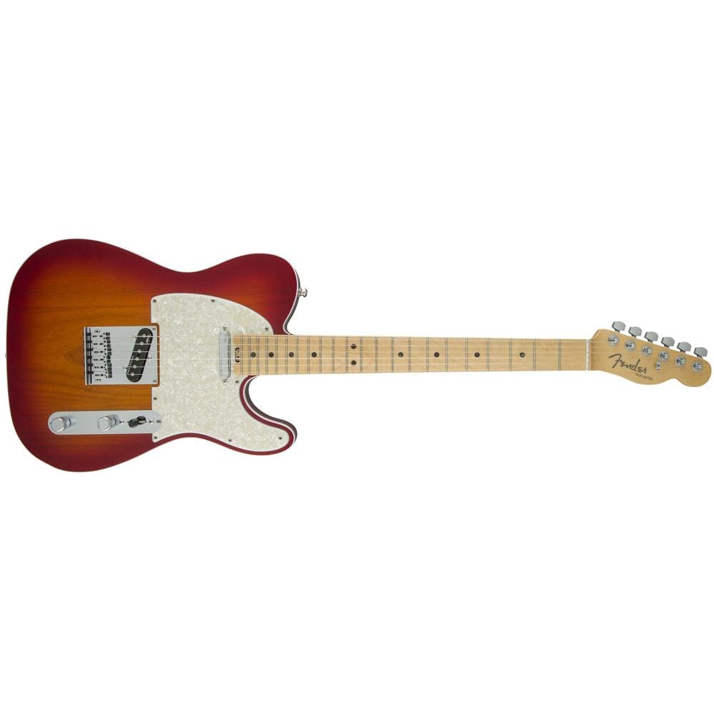 fender electric guitars fender american elite telecaster electric guitar - aged cherry burst