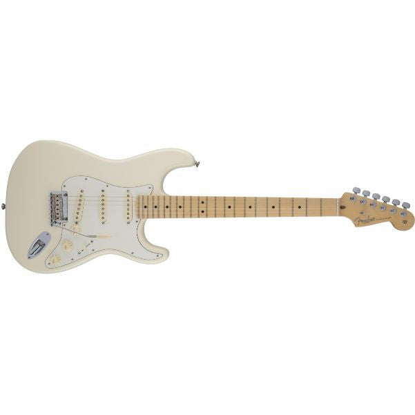 fender electric guitars fender american standard stratocaster electric guitar, maple fingerboard, olympic white